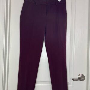 Express Deep Burgundy Straight Leg Pants